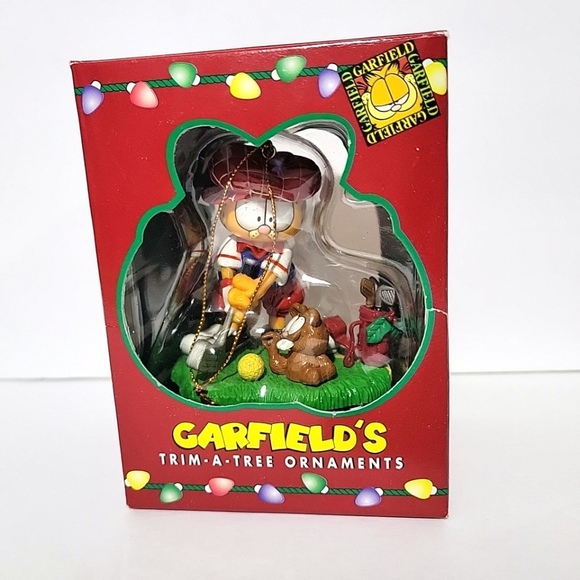 Paws 1996 Garfield Golfing with Gopher Ornament - Picture 9 of 9